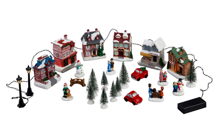 Vinterlandskap LED 25 delar Stemning